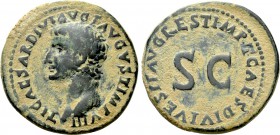 TIBERIUS (14-37). As. Rome. Restitution issue struck under Titus.