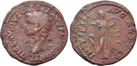 CLAUDIUS (41-54). As. Rome. Restitution issue struck under Titus.