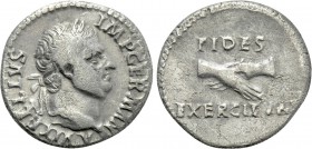 VITELLIUS (69). Denarius. Uncertain mint in Spain, possibly Tarraco.