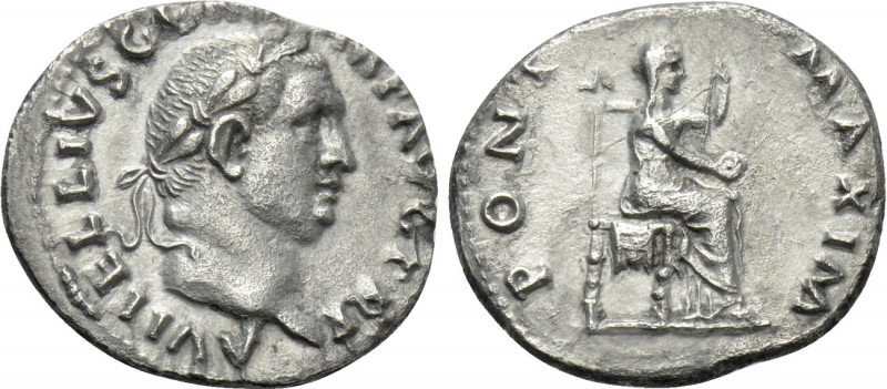VITELLIUS (69). Denarius. Rome. 

Obv: A VITELLIVS GERM IMP AVG TR P. 
Laurea...