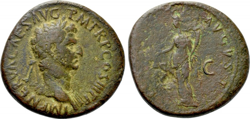 NERVA (96-98). Sestertius. Rome. 

Obv: IMP NERVA CAES AVG P M TR P COS III P ...