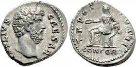 AELIUS (Caesar, 136-138). Denarius. Rome.
