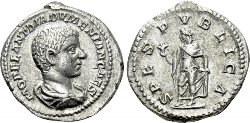 DIADUMENIAN (Caesar, 217-218). Denarius. Rome. 

Obv: M OPEL ANT DIADVMENIAN C...