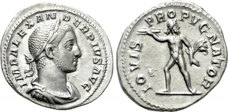 SEVERUS ALEXANDER (222-235). Denarius. Rome. 

Obv: IMP ALEXANDER PIVS AVG. 
...