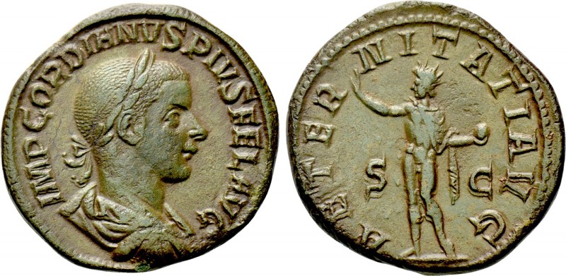 GORDIAN III (238-244). Sestertius. Rome. 

Obv: IMP GORDIANVS PIVS FEL AVG. 
...