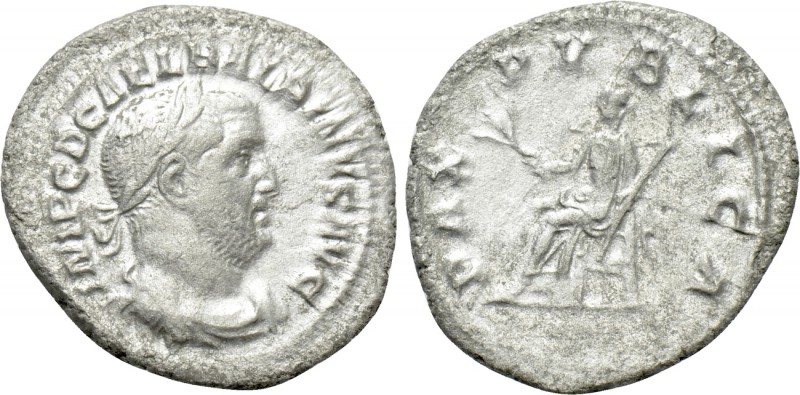 BALBINUS (238). Denarius. Rome. 

Obv: IMP C D CAE L BALBINVS AVG. 
Laureate,...