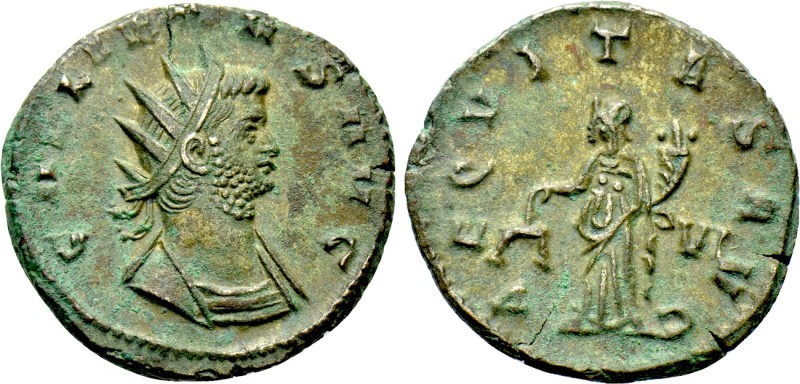 GALLIENUS (253-268). Antoninianus. Rome. 

Obv: GALLIENVS AVG. 
Radiate and c...