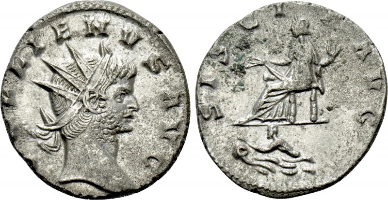 GALLIENUS (253-268). Antoninianus. Siscia.

Obv: GALLIENVS AVG.
Radiate head ...