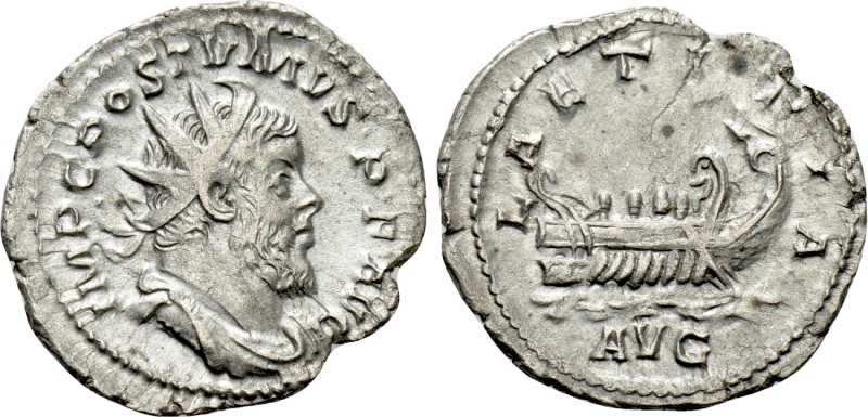 POSTUMUS (260-269). Antoninianus. Treveri. 

Obv: IMP C POSTVMVS P F AVG. 
Ra...