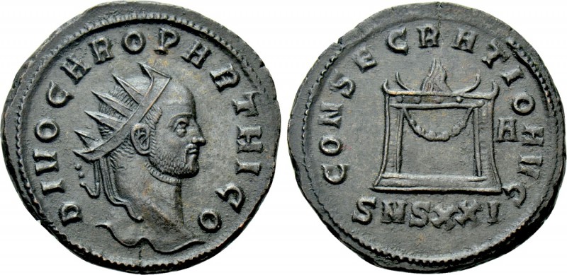 DIVUS CARUS (Died 283). Antoninianus. Siscia. Struck under Carinus.

Obv: DIVO...