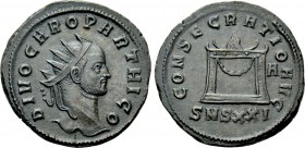 DIVUS CARUS (Died 283). Antoninianus. Siscia. Struck under Carinus.