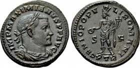 MAXIMIANUS HERCULIUS (Second reign, 307-308). Follis. Treveri.