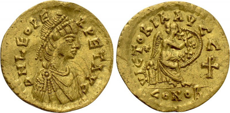 LEO I (457-474). GOLD Semissis. Constantinople. 

Obv: D N LEO PERPET AVG. 
D...