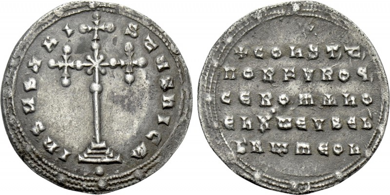 CONSTANTINE VII PORPHYROGENITUS with ROMANUS I (913-959). Miliaresion. Constanti...