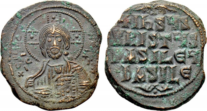 ANONYMOUS FOLLES. Class A3. Attributed to Basil II & Constantine VIII (976-1025)...
