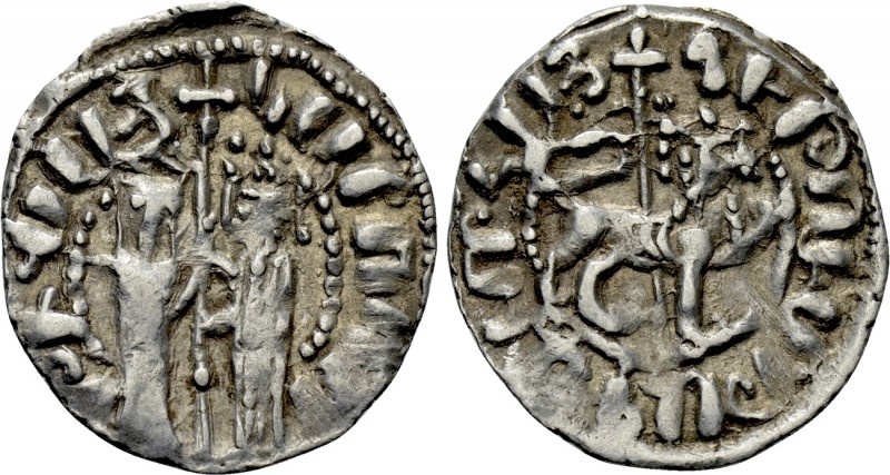 ARMENIA. Hetoum I and Zabel (1226-1270). Half Tram. 

Obv: Hetoum and Zabel st...