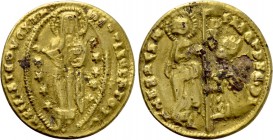 CRUSADERS. Chios. Maona Society (Circa 1347-1533). Fourrée Ducat. Imitating Venice issue of uncertain doge.