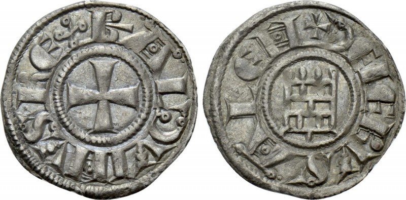 CRUSADERS. Latin Kingdom of Jerusalem. Baldwin III (1143-1163). BI Denier. Jerus...