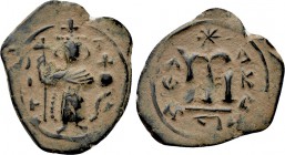 ISLAMIC. Pseudo-Byzantine (Circa 647-670). Ae Fals. Imitative Constans II.