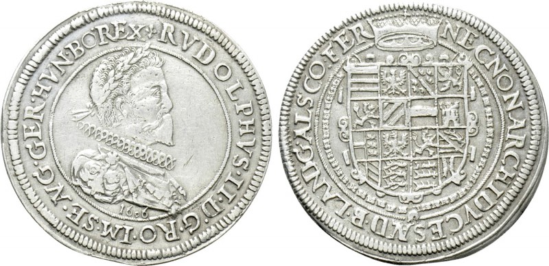 AUSTRIA. Holy Roman Empire. Rudolf II (Emperor, 1576-1612). Reichstaler (1606). ...