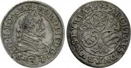 AUSTRIA. Holy Roman Empire. Ferdinand II (Emperor, 1619-1637). 3 Kreuzer (1634). Graz.