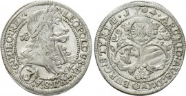 AUSTRIA. Holy Roman Empire. Leopold I (Emperor, 1658-1705). 3 Kreuzer (1704-IA). St. Veit.