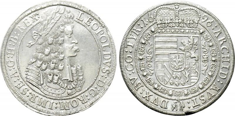 AUSTRIA. Holy Roman Empire. Leopold I (Emperor, 1658-1705). Reichstaler (1696). ...