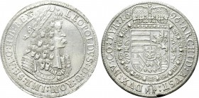 AUSTRIA. Holy Roman Empire. Leopold I (Emperor, 1658-1705). Reichstaler (1696). Hall.