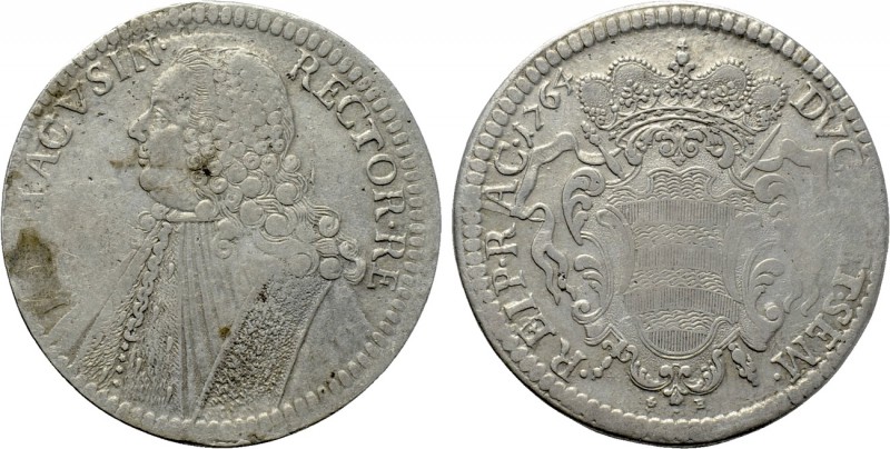 CROATIA. Republic of Ragusa (Dubrovnik). Tallero (1764 G-B). 

Obv: RHACVSIN R...