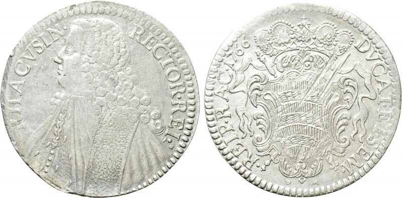 CROATIA. Republic of Ragusa (Dubrovnik). Tallero (1766 GB-DM). 

Obv: RHACVSIN...