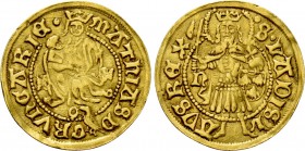 HUNGARY. Matthias I Corvinus (1458-1490). Goldgulden. Nagyszeben (Hermannstadt/Sibiu).