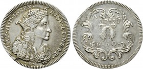 ITALY. Naples. Carlo V [II di Spagna] (1665-1700). Mezzo ducato da 50 grana (1693).