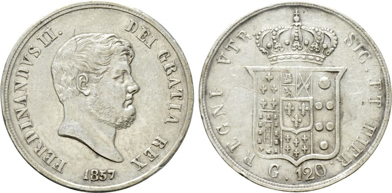ITALY. Naples. Ferdinando II (1830-1859). Piastra (1857). 

Obv: FERDINANDVS I...
