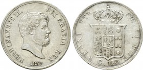 ITALY. Naples. Ferdinando II (1830-1859). Piastra (1857).
