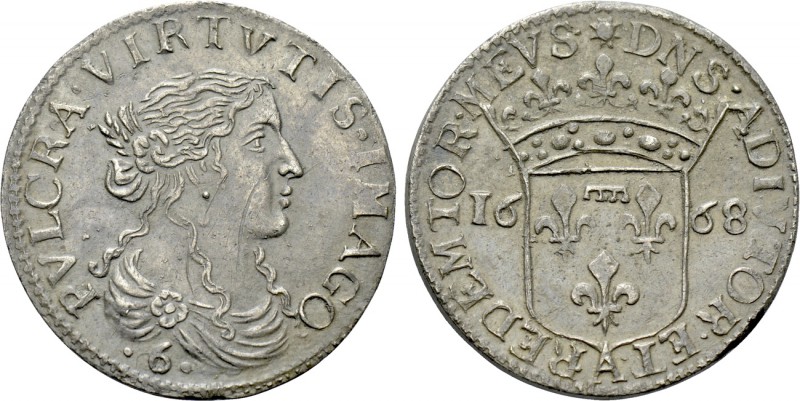 ITALY. Uncertain. Luigino (1668-A). Imitating Anne-Marie-Louise of Dombes. Struc...