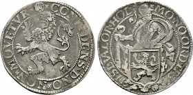 NETHERLANDS. Lion Dollar or Leeuwendaalder (1585). Overijessel.