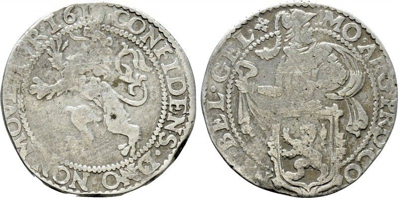 NETHERLANDS. Lion Dollar or Leeuwendaalder (1610). Gelderland. 

Obv: MO ARG P...