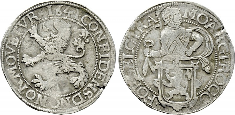 NETHERLANDS. Lion Dollar or Leeuwendaalder (1641). Utrecht. 

Obv: MO ARG PRO ...
