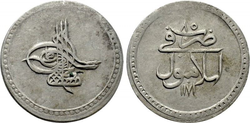 OTTOMAN EMPIRE. Mustafa III (AH 1171-1187 / 1757-1774 AD). Kuruş. Islambol (Ista...