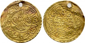 OTTOMAN EMPIRE. Mahmud II (AH 1223-1255 / 1808-1839 AD). GOLD Çeyrek or 1/4 Cedid Adli. Constantinople (Istanbul) mint. Dated AH 1223//23 (1831 AD).