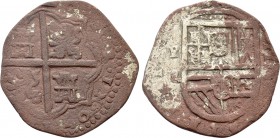 SPAIN. Uncertain (Circa 16th-17th centuries). Fourrée 2 Reales (?). Contemporary imitation of uncertain Spanish or Spanish Colonial type.