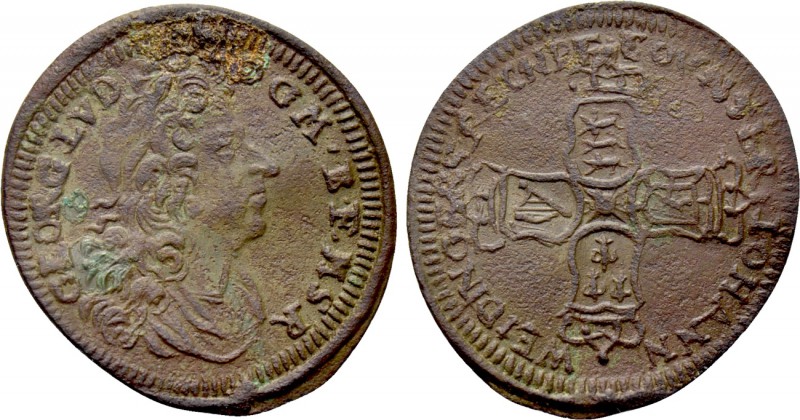 GERMANY. Nuremberg. Rechenpfennig (18th century). 

Obv: Laureate, draped and ...