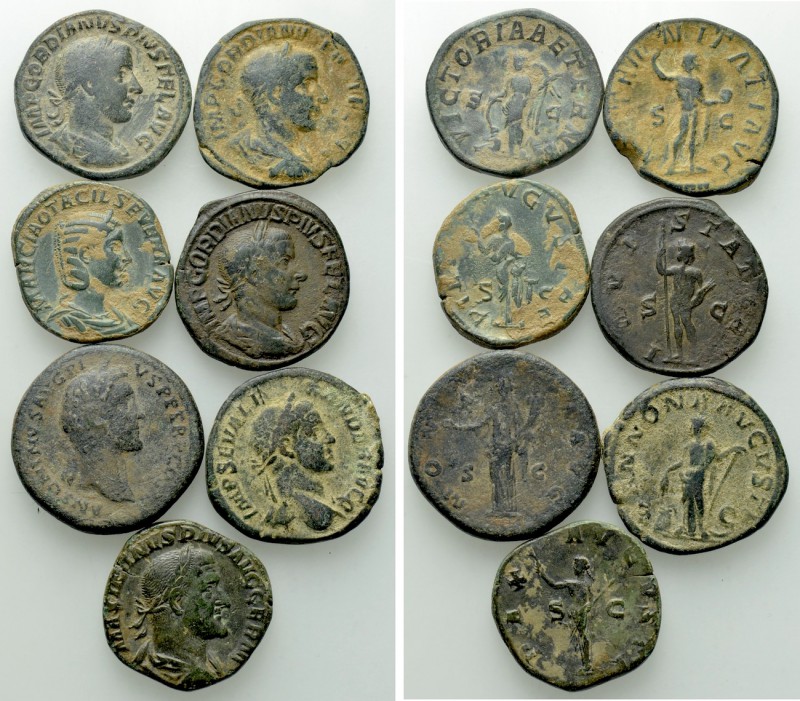 7 Sesterti. 

Obv: .
Rev: .

. 

Condition: See picture.

Weight: g.
 ...