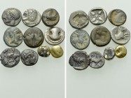 10 Greek Coins; including Electrum.