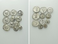 11 Roman silver coins.