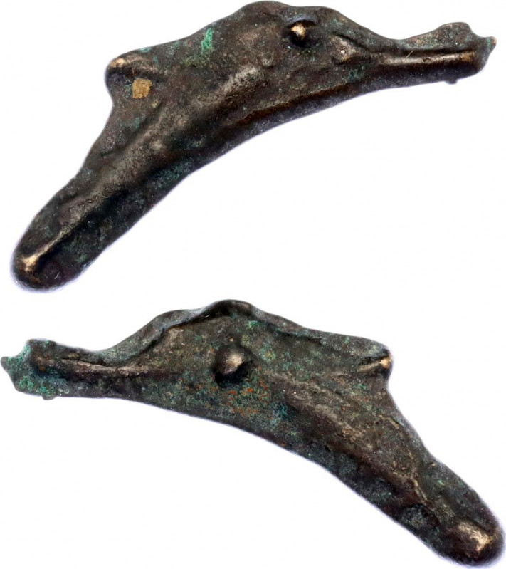 Ancient Greece Sarmatia, Olbia Æ Cast "Dolphin" 5th Century BC
SNG BM Black Sea...