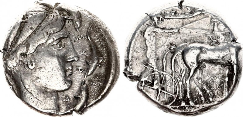 Ancient Greece Tetradrachm 430 - 420 BC, Syracuze (Sicily)
Boehringer 666; Silv...