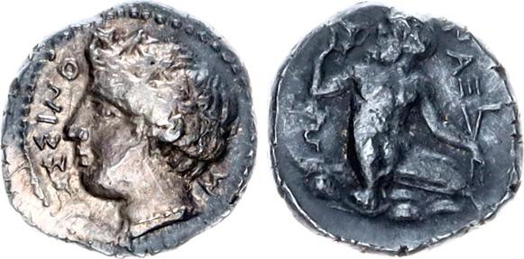 COLLECTOR'S COPY!
Ancient Greece Hemidrachm 420 - 403 BC, Naxos (Sicily)
Cahn-...