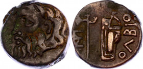 COLLECTOR'S COPY!
Ancient Greece Olbia Thrace Black Sea Region 310 -280 BC
Bronze 9.14g 23mm; Anokhin# 171/2; Obv: Borystenes head to the left; Rev:...