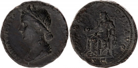 Roman Empire As 88 - 137 AD, Sabina, Collector's copy
RIC 1037 (Hadrian), C 16; Plumbum 9,31 gr; Obv: SABINAAVGVSTAHADRIANIAVGPP - Diademed, draped b...